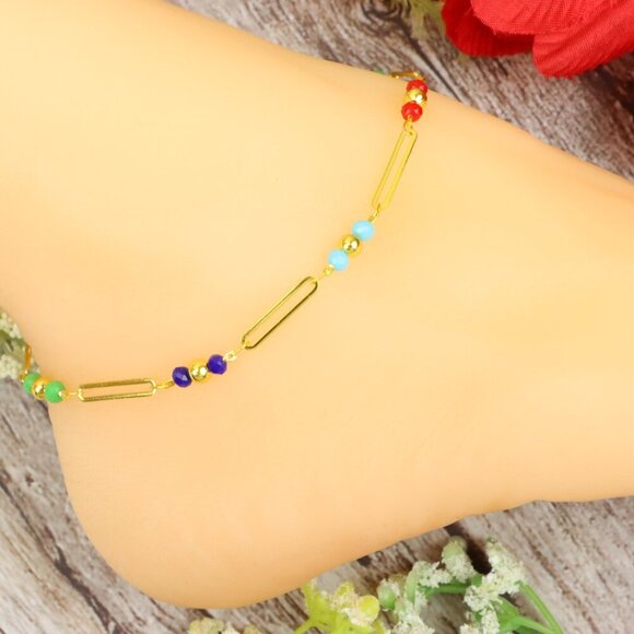 "Dainty Anklet for Women – Elegant Everyday Jewelry & Perfect Gift | MLCRC1055 - Picture 3 of 10